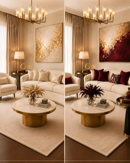 Colour palette idea for a calm living room